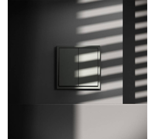 Выключатель двухклавишный без рамки Voltum S70 VLS020106