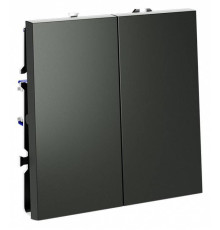 Выключатель двухклавишный без рамки Voltum S70 VLS020106