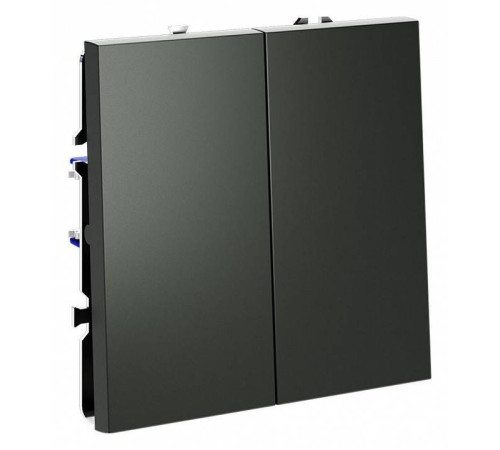 Выключатель двухклавишный без рамки Voltum S70 VLS020106