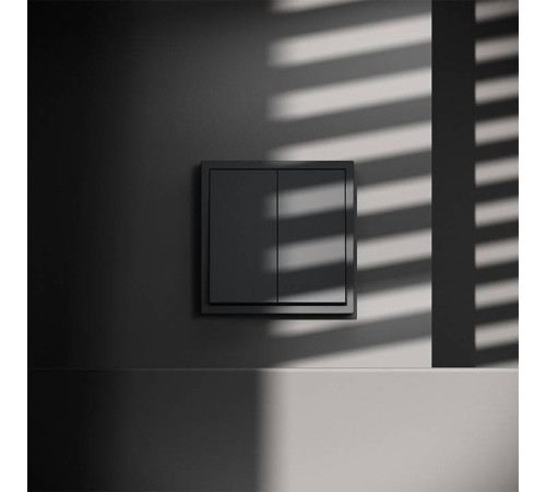 Выключатель двухклавишный без рамки Voltum S70 VLS020107