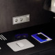 Выключатель двухклавишный с подсветкой без рамки Voltum S70 VLS020204