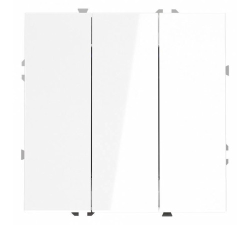 Выключатель трехклавишный без рамки Voltum S70 VLS030101