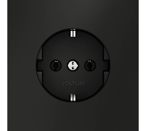 Розетка с заземлением, без рамки Voltum S70 VLS040108