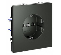 Розетка с заземлением и со шторкой, без рамки Voltum S70 VLS040206