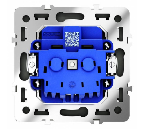 Розетка с заземлением и со шторкой, без рамки Voltum S70 VLS040206