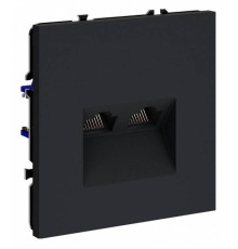 Розетка двойная Ethernet RJ-45 без рамки Voltum S70 VLS060207