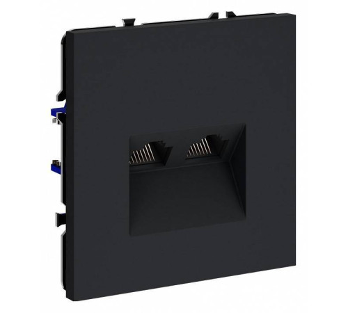 Розетка двойная Ethernet RJ-45 без рамки Voltum S70 VLS060207