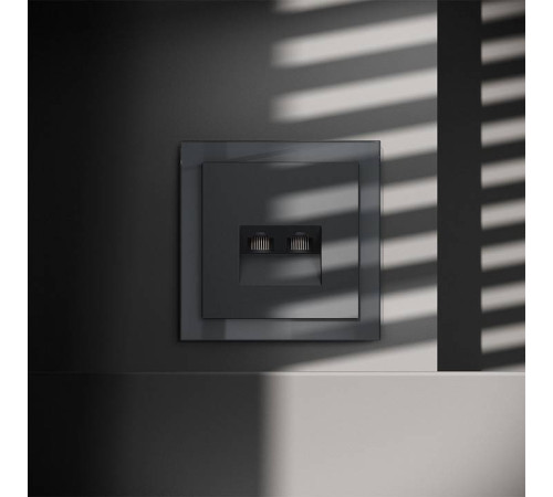 Розетка двойная Ethernet RJ-45 без рамки Voltum S70 VLS060207