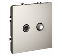 ТВ-розетка и SAT-розетка оконечная без рамки Voltum S70 VLS060403
