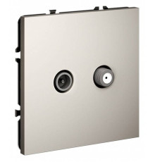 ТВ-розетка и SAT-розетка оконечная без рамки Voltum S70 VLS060403