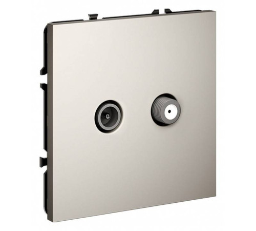 ТВ-розетка и SAT-розетка оконечная без рамки Voltum S70 VLS060403