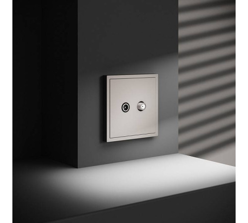 ТВ-розетка и SAT-розетка оконечная без рамки Voltum S70 VLS060403