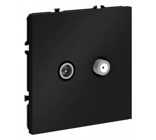 ТВ-розетка и SAT-розетка оконечная без рамки Voltum S70 VLS060408