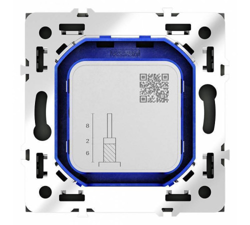 ТВ-розетка и SAT-розетка оконечная без рамки Voltum S70 VLS060408