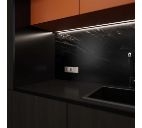 Клавиши для выключателя двухклавишного Voltum S70 METAL VLSM000310