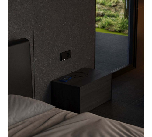 Накладка для розетки с заземлением и со шторками и 2хUSB type A и C Voltum S70 METAL VLSM001012