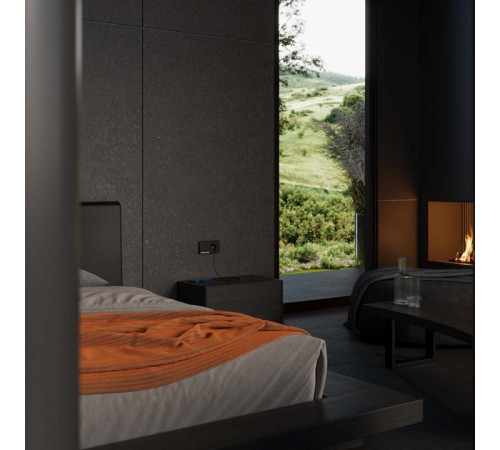 Накладка для розетки с заземлением и со шторками и 2хUSB type A и C Voltum S70 METAL VLSM001012