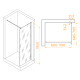 Душевая перегородка RGW WA-001 70 см 351000107-11
