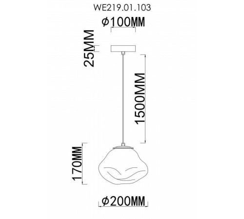 Подвесной светильник Wertmark Isola WE219.01.103