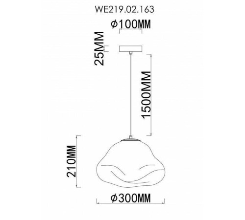Подвесной светильник Wertmark Isola WE219.02.163