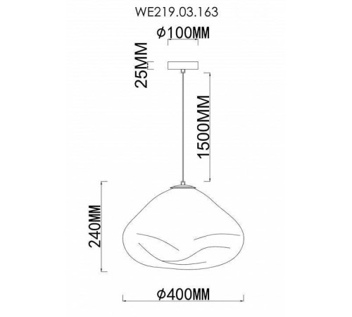 Подвесной светильник Wertmark Isola WE219.03.163