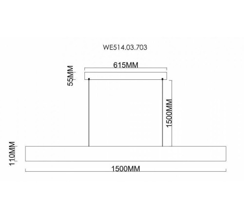 Подвесной светильник Wertmark Edda WE514.03.703