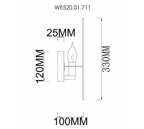 Бра Wertmark Palma WE520.01.711