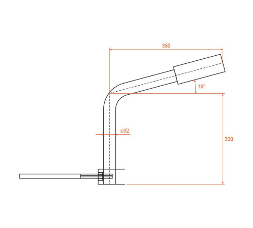 Крепление для фонарного столба Wolta К1П-03-035-1-012х06-С