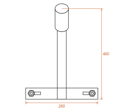 Крепление для фонарного столба Wolta К1П-03-035-1-012х06-С