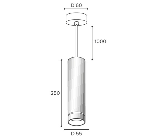 Подвесной светильник Wolta NIMB WSL-GU10/P18BG