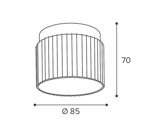 Накладной светильник Wolta MUSE WSL-GX53/19WG