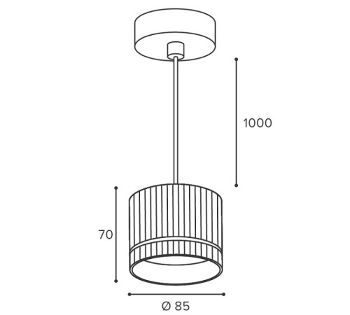 Подвесной светильник Wolta NIMB WSL-GX53/P18WG