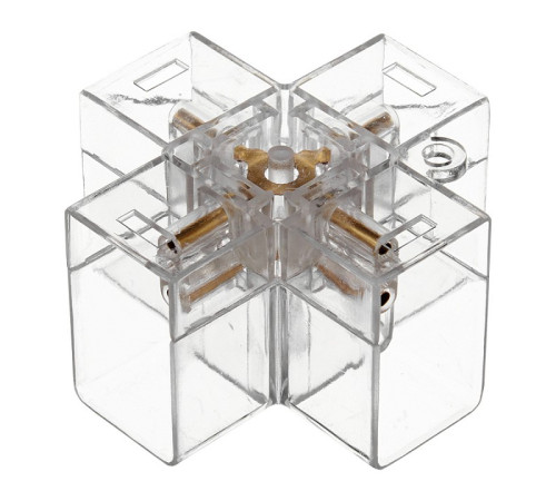 Соединитель угловой X-образный для модульных светильников Wolta WTB-WBT-X-01