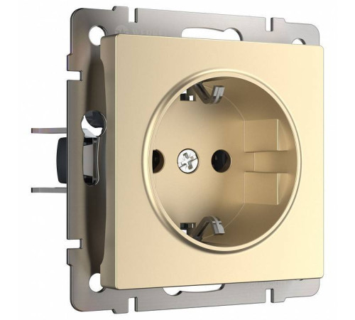 Розетка с заземлением и с шторками, без рамки Werkel W117 8 W1171111