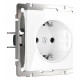 Розетка с заземлением, без рамки Werkel белый W1171301
