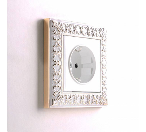 Розетка с заземлением, без рамки Werkel белый W1171301