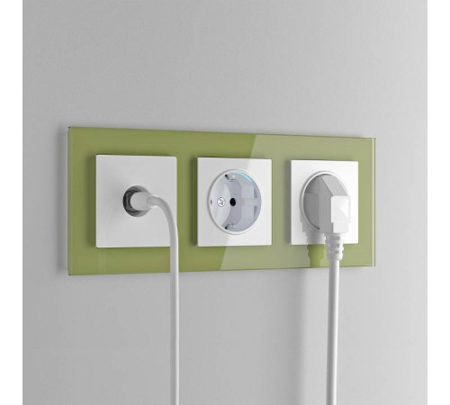 Розетка с заземлением, без рамки Werkel белый W1171301