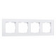 Рамка на 4 поста Werkel Favorit (белый матовый, стекло) W0041105 Favorit (белый матовый, стекло)