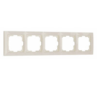 Рамка на 5 постов Werkel слоновая кость, basic W0052003