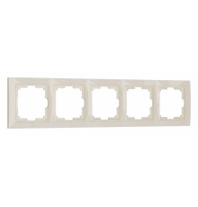 Рамка на 5 постов Werkel слоновая кость, basic W0052003