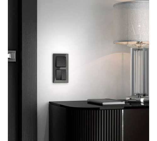 Рамка на 2 поста Werkel Favorit (черный) W0021108