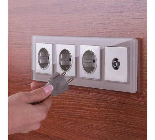 ТВ-розетка без рамки Werkel Серебряный W1184006