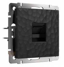 Розетка Ethernet RJ-45 Werkel Hammer без рамки черная W1281008