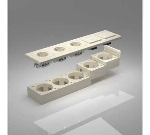 Короб накладной для розетки Werkel слоновая кость W8000003