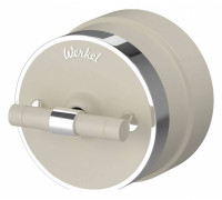 Выключатель одноклавишный с корпусом Werkel Vintage слоновая кость, хром W5812055