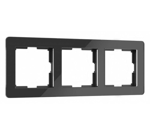 Рамка на 3 поста Werkel Acrylic черный W0032708
