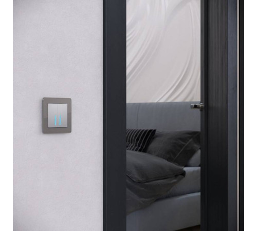 Рамка на 1 пост Werkel Acrylic графит W0012704