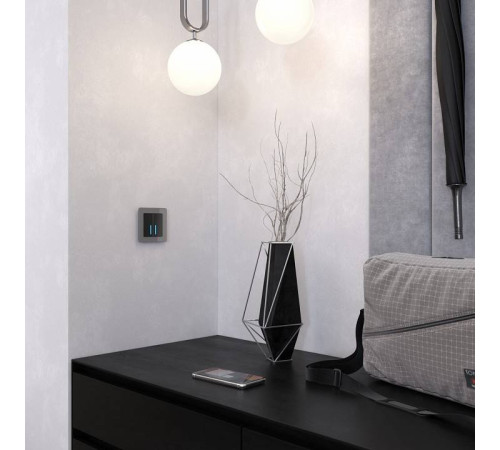 Рамка на 1 пост Werkel Acrylic графит W0012704