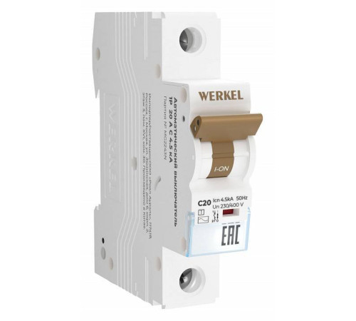 Автоматический выключатель 1P Werkel Автоматические выключатели W901P204