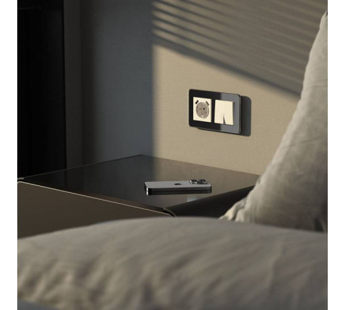 Рамка на 2 поста Werkel Elite черный W0022448